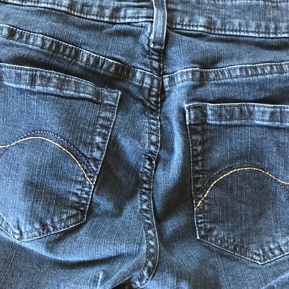 Patchwork Jeans, Size 12 Short: Boho Hippie Pants, Leopard Print Stars - Picture 12 of 14